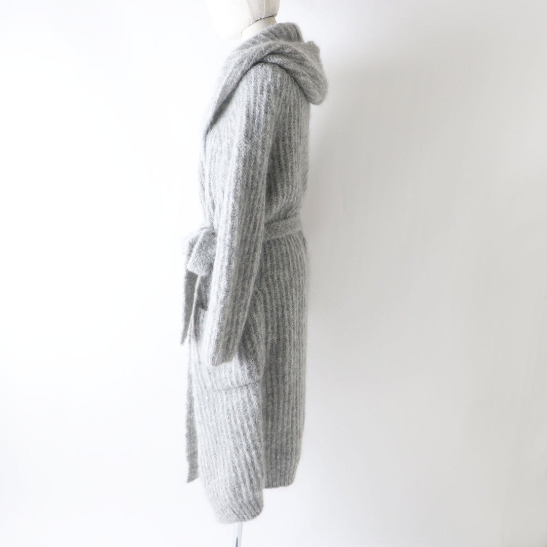 MAX MARA cardigan Main: 77% mohair, Main: 12% wool, Main: 11% nylon gray Women M Used Authentic