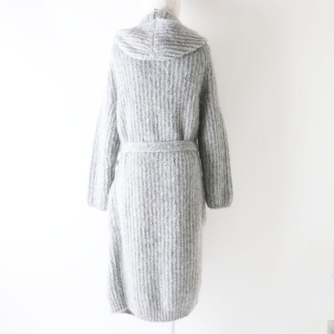 MAX MARA cardigan Main: 77% mohair, Main: 12% wool, Main: 11% nylon gray Women M Used Authentic