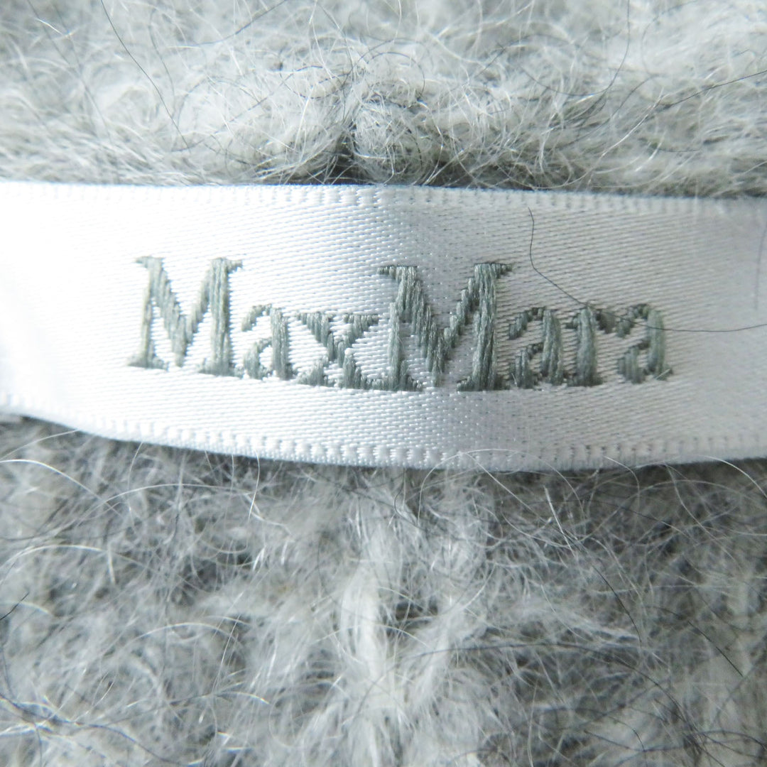 MAX MARA cardigan Main: 77% mohair, Main: 12% wool, Main: 11% nylon gray Women M Used Authentic