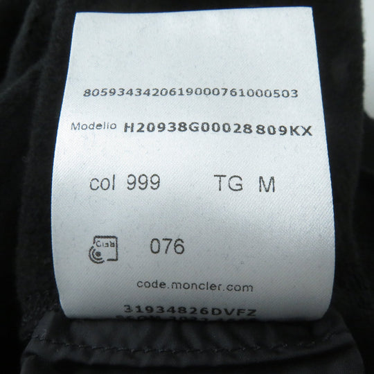MONCLER pullover Main: 100% cotton, back body: 100% nylon, rib part: 100% cotton, back body lining: 100% cotton, other fabric: 100% nylon, embroidery part: 100% rayon black SWEAT SHIRT Women M Used Authentic
