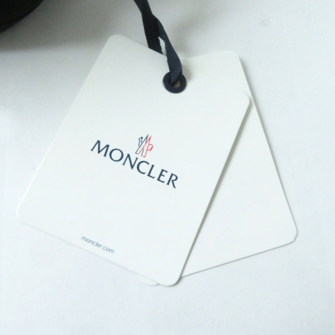MONCLER pullover Main: 100% cotton, back body: 100% nylon, rib part: 100% cotton, back body lining: 100% cotton, other fabric: 100% nylon, embroidery part: 100% rayon black SWEAT SHIRT Women M Used Authentic