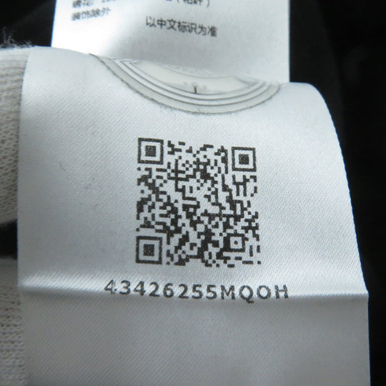 MONCLER pullover Main: 100% cotton, back body: 100% nylon, rib part: 100% cotton, back body lining: 100% cotton, other fabric: 100% nylon, embroidery part: 100% rayon black SWEAT SHIRT Women S Used Authentic