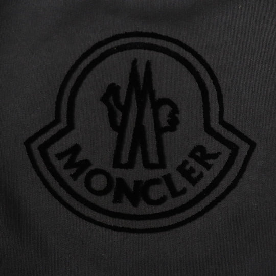 MONCLER pullover Main: 100% cotton, back body: 100% nylon, rib part: 100% cotton, back body lining: 100% cotton, other fabric: 100% nylon, embroidery part: 100% rayon black SWEAT SHIRT Women S Used Authentic