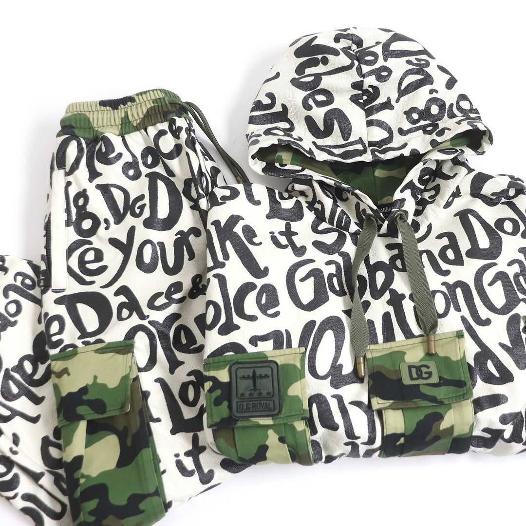 DOLCE&GABBANA setup G9WZ4Z Outer: 80% polyester, Outer: 20% cotton, Lining: 100% cotton, Part: 90% polyurethane, Part: 8% polyester White x Black type mens S Used Authentic