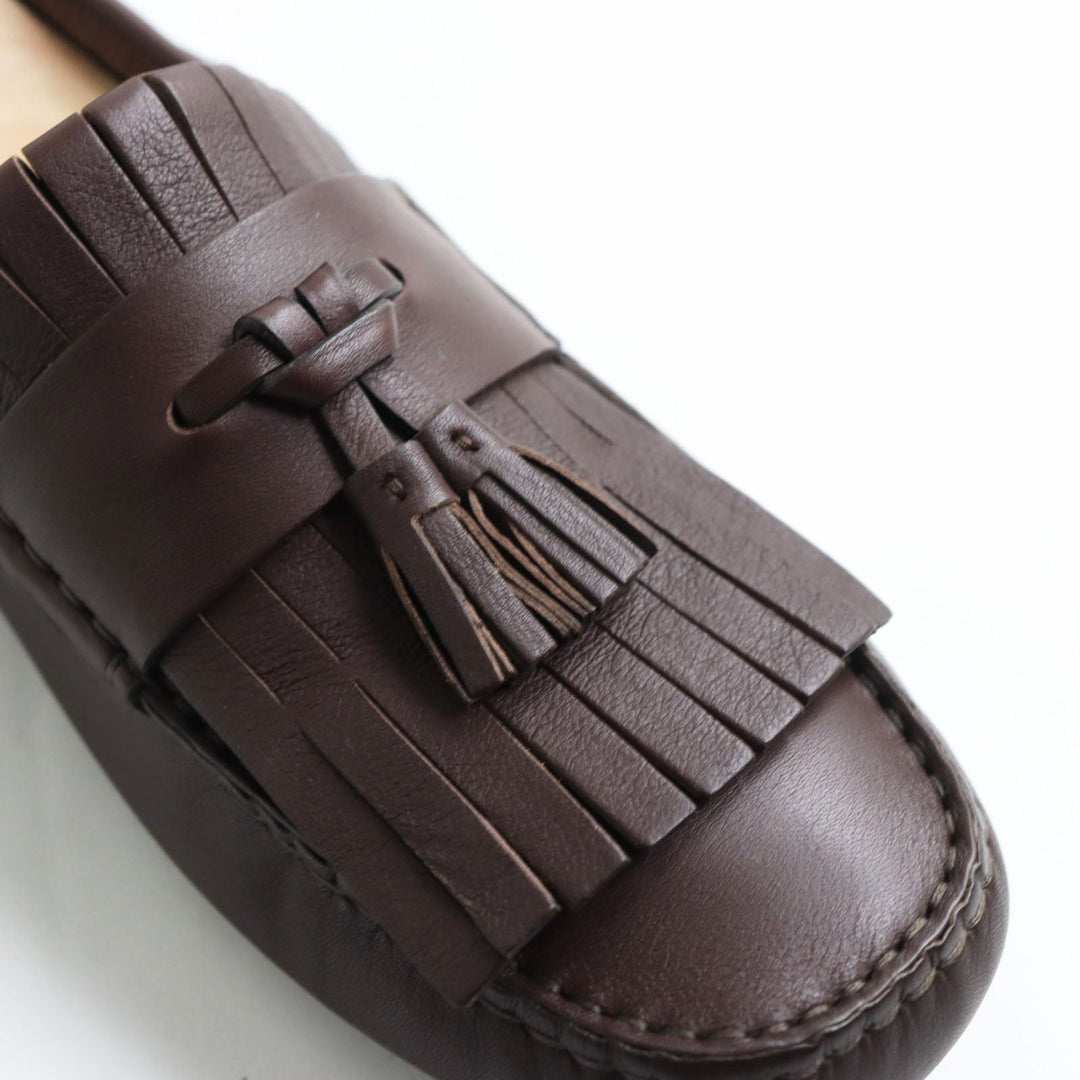 GUCCI loafers 624699 Main: Leather Brown mens 7 1/2 Used Authentic