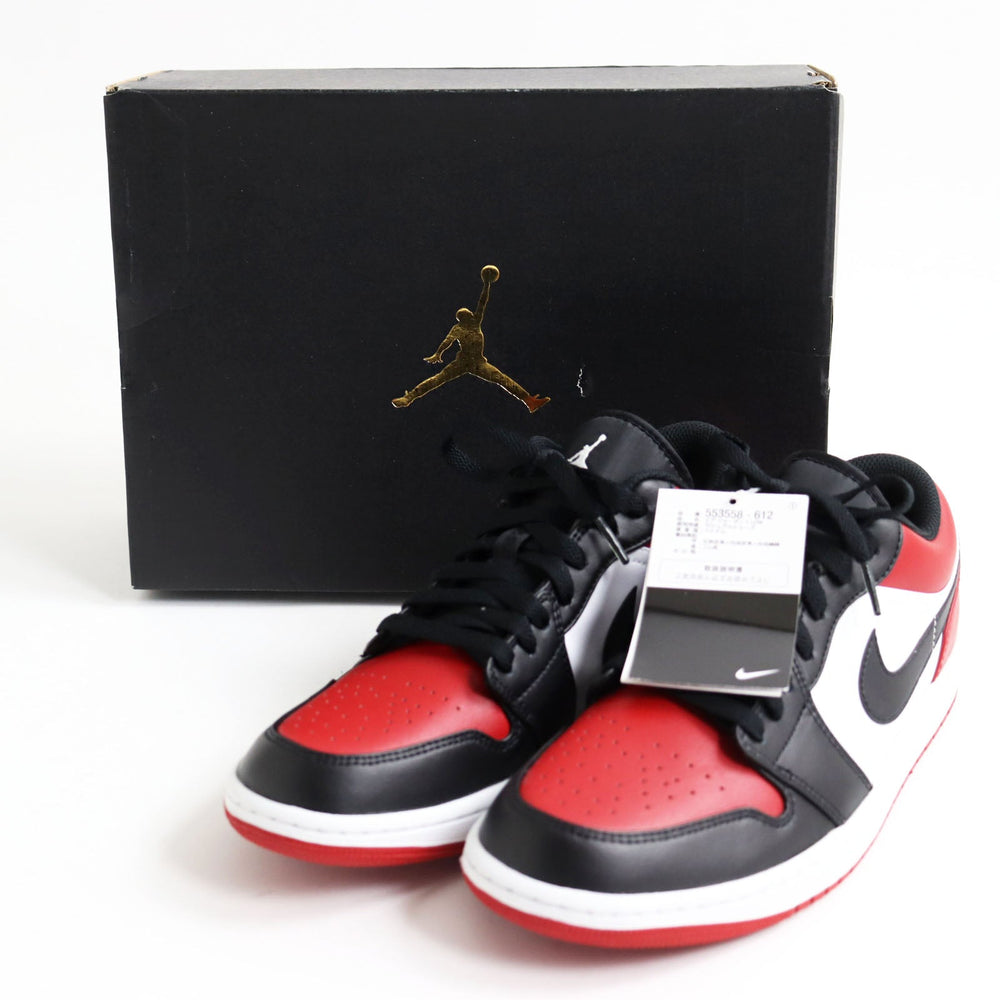 NIKE sneakers 553558 612 leather Black x Red x White AIR JORDAN 1 LOW 42.5