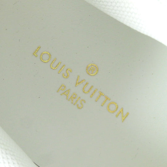 LOUIS VUITTON sneakers Mesh, PVC White brown Runaway line Women 38 Used Authentic