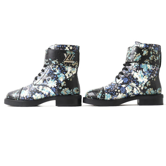 LOUIS VUITTON short boots Main: Leather Black x multicolor Wonderland line Women 35 Used Authentic