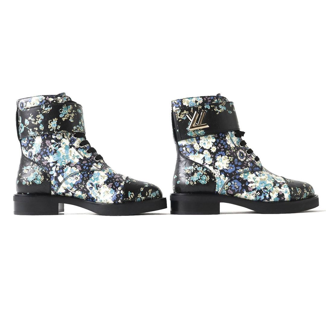 LOUIS VUITTON short boots Main: Leather Black x multicolor Wonderland line Women 35 Used Authentic