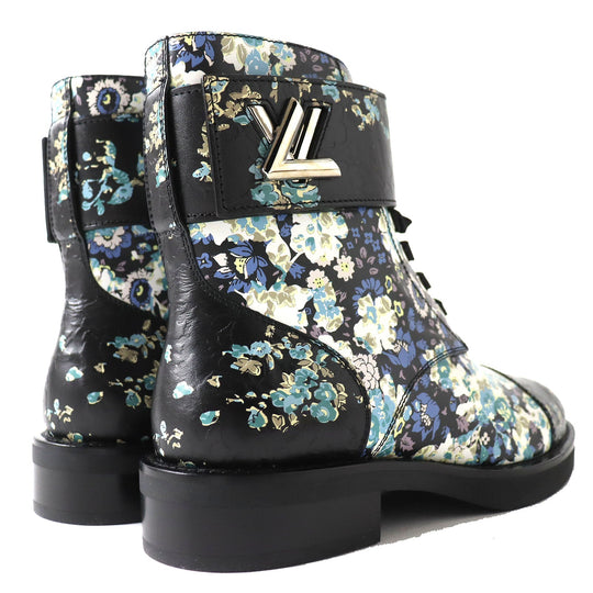 LOUIS VUITTON short boots Main: Leather Black x multicolor Wonderland line Women 35 Used Authentic
