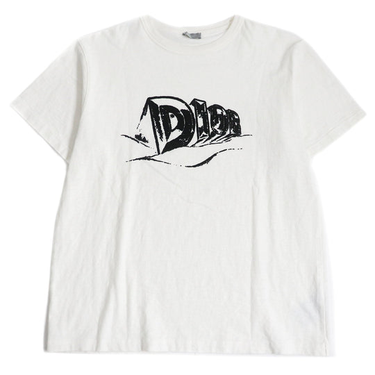 Dior HOMME Short sleeve T-shirt 393J696A0849 Main: 100% cotton white Slub Cotton mens XL Used Authentic