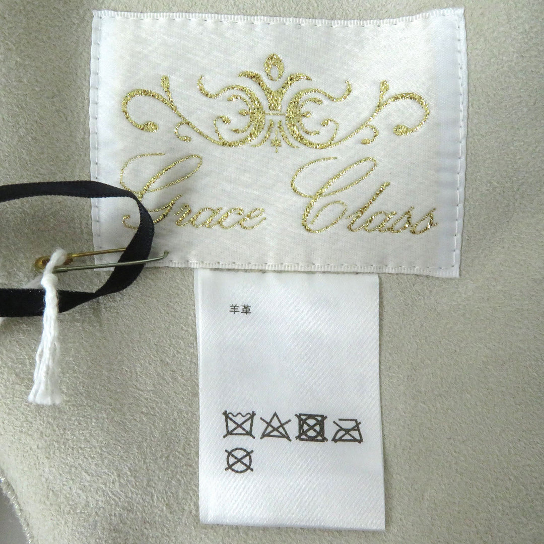 GRACE Class Mouton coat 28364165-0 Main: 100% lamb leather Kinari Women 36 Used Authentic
