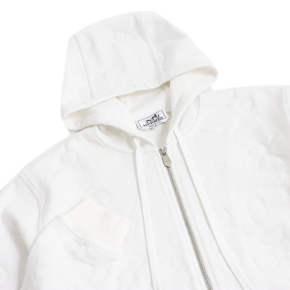 HERMES Hoodie Main: 72% polyamide, 26% cotton, 2% elastane. Parts: 100% cotton. Rib: 90% cotton, 10% elastane. Bron Maillons en Boucle Aero mens XS Used Authentic