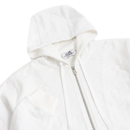 HERMES Hoodie Main: 72% polyamide, 26% cotton, 2% elastane. Parts: 100% cotton. Rib: 90% cotton, 10% elastane. Bron Maillons en Boucle Aero mens XS Used Authentic