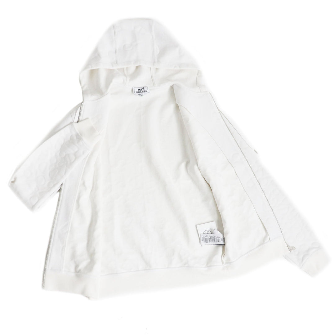 HERMES Hoodie Main: 72% polyamide, 26% cotton, 2% elastane. Parts: 100% cotton. Rib: 90% cotton, 10% elastane. Bron Maillons en Boucle Aero mens XS Used Authentic