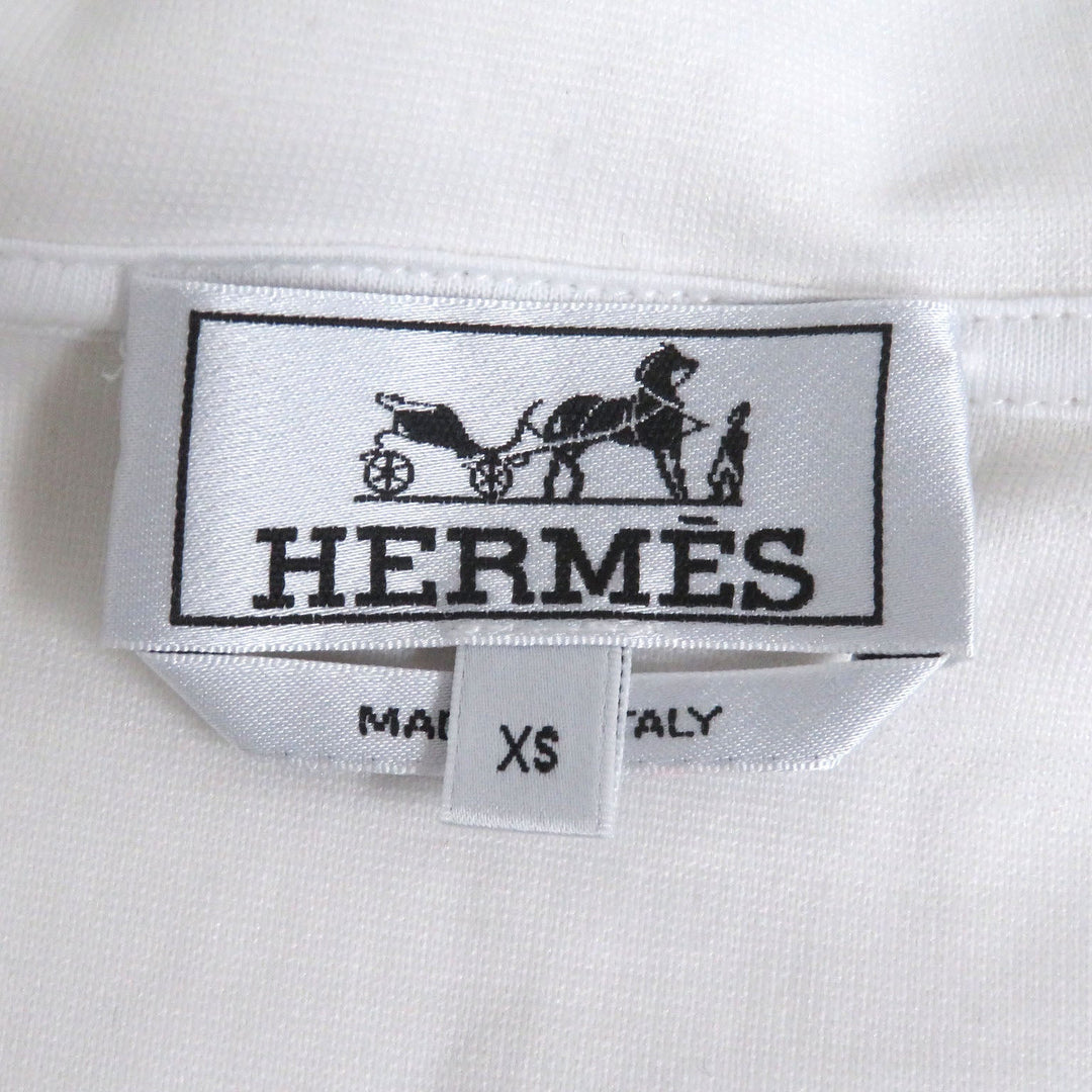 HERMES Hoodie Main: 72% polyamide, 26% cotton, 2% elastane. Parts: 100% cotton. Rib: 90% cotton, 10% elastane. Bron Maillons en Boucle Aero mens XS Used Authentic