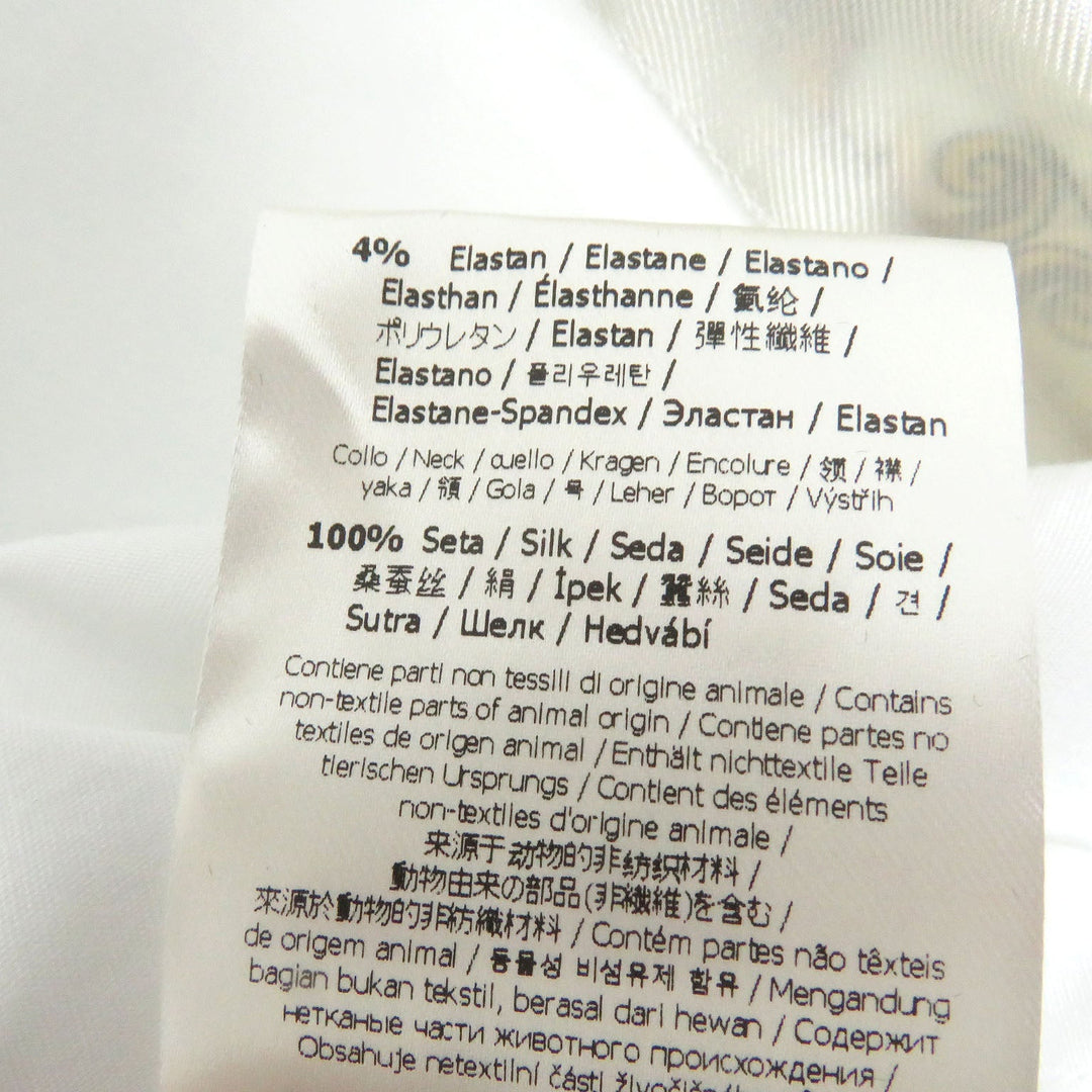 FENDI Long sleeve shirt FS1001 Main: 96% cotton, Main: 4% polyurethane, Part: 100% silk white mens 40 Used Authentic