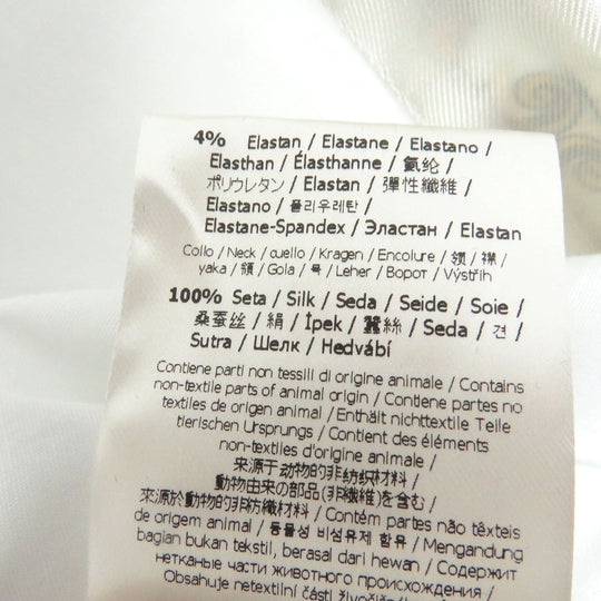 FENDI Long sleeve shirt FS1001 Main: 96% cotton, Main: 4% polyurethane, Part: 100% silk white mens 40 Used Authentic
