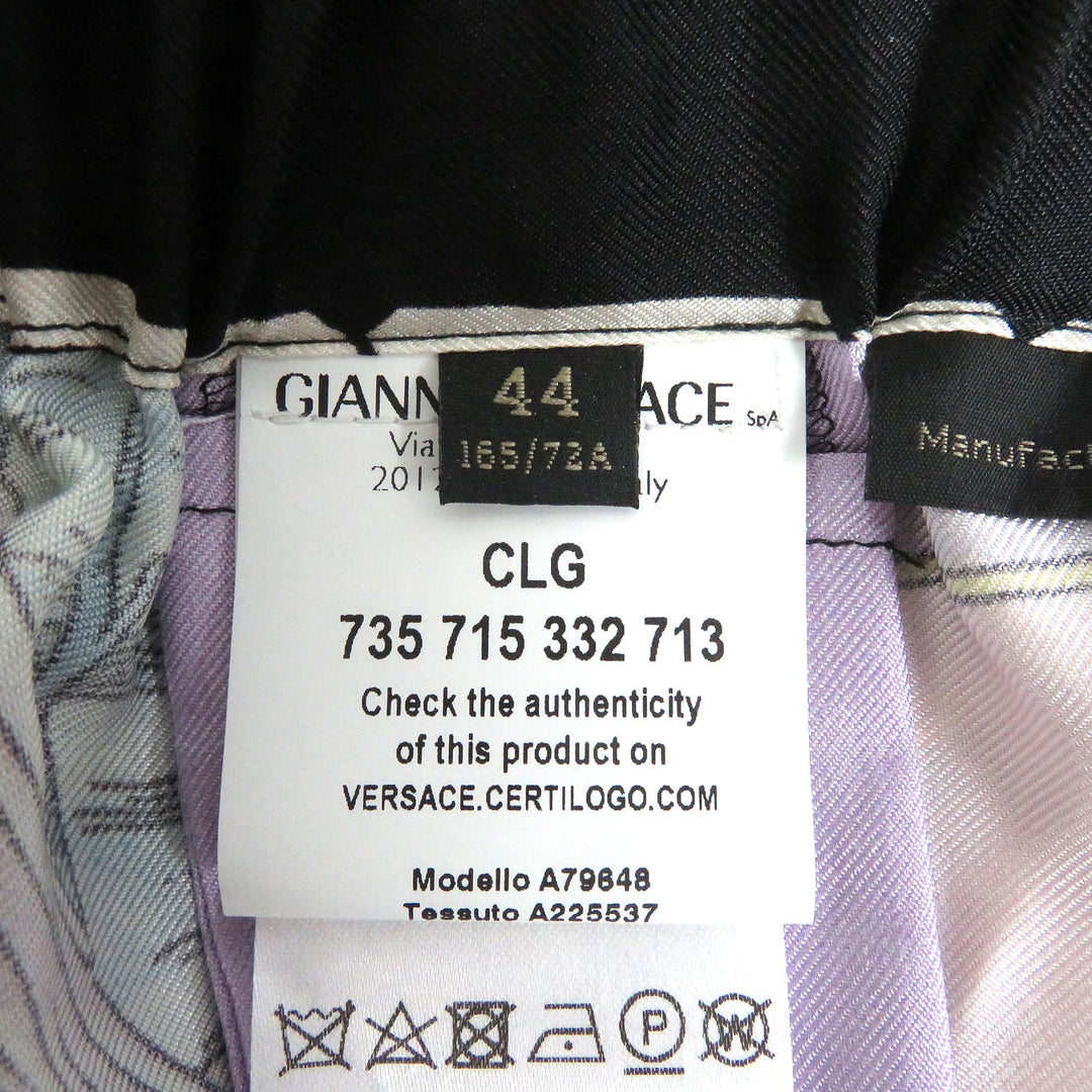VERSACE Pants Main: 100% silk multicolor mens 44 Used Authentic