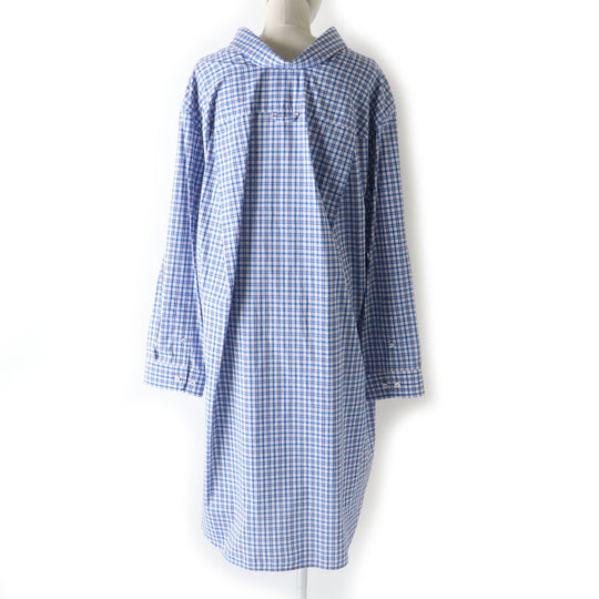 BALENCIAGA one piece 518188 Main: 100% cotton Blue x red x white Women 34 Used Authentic
