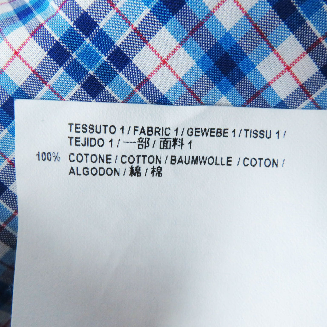 BALENCIAGA one piece 518188 Main: 100% cotton Blue x red x white Women 34 Used Authentic