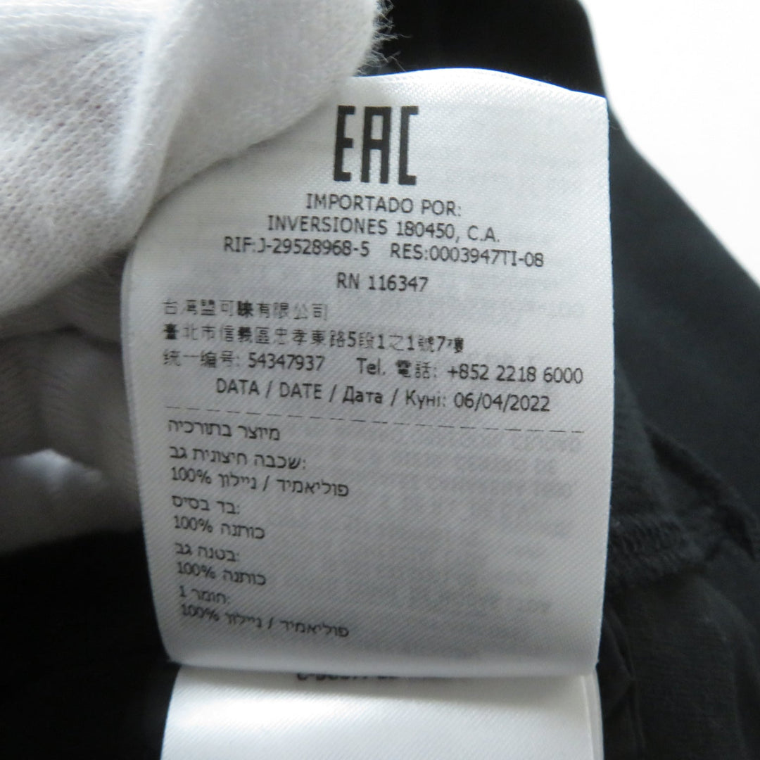 MONCLER pullover Main: 100% cotton, back body: 100% nylon, rib part: 100% cotton, back body lining: 100% cotton, other fabric: 100% nylon, embroidery part: 100% rayon black SWEAT SHIRT Women L Used Authentic