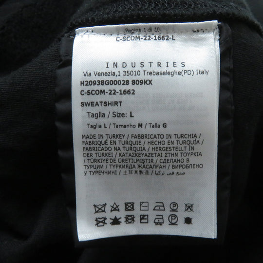 MONCLER pullover Main: 100% cotton, back body: 100% nylon, rib part: 100% cotton, back body lining: 100% cotton, other fabric: 100% nylon, embroidery part: 100% rayon black SWEAT SHIRT Women L Used Authentic