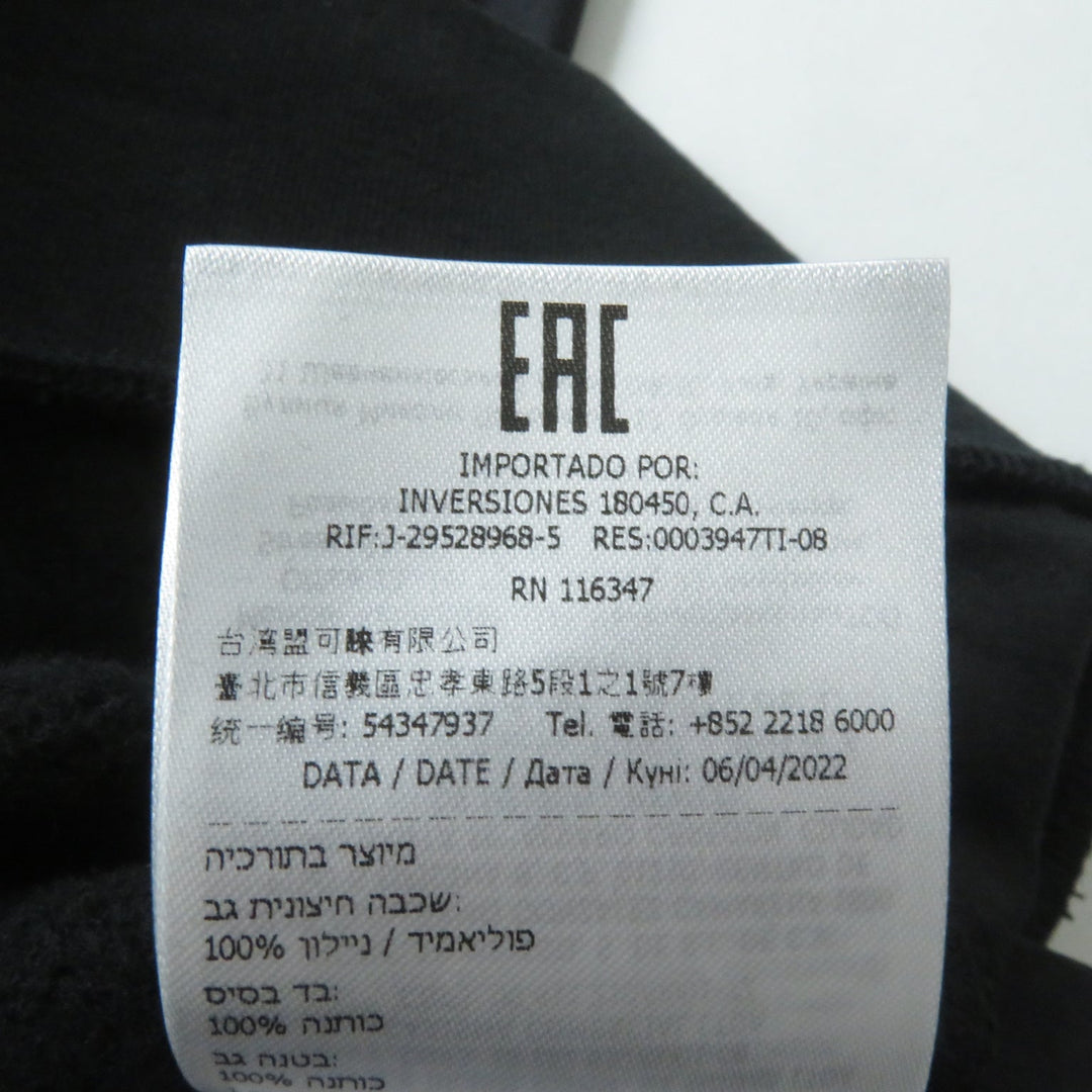 MONCLER pullover Main: 100% cotton, back body: 100% nylon, rib part: 100% cotton, back body lining: 100% cotton, other fabric: 100% nylon, embroidery part: 100% rayon black SWEAT SHIRT Women S Used Authentic
