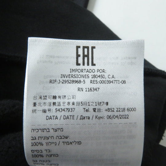 MONCLER pullover Main: 100% cotton, back body: 100% nylon, rib part: 100% cotton, back body lining: 100% cotton, other fabric: 100% nylon, embroidery part: 100% rayon black SWEAT SHIRT Women S Used Authentic