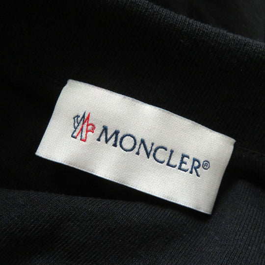 MONCLER pullover Main: 100% cotton, back body: 100% nylon, rib part: 100% cotton, back body lining: 100% cotton, other fabric: 100% nylon, embroidery part: 100% rayon black SWEAT SHIRT Women S Used Authentic