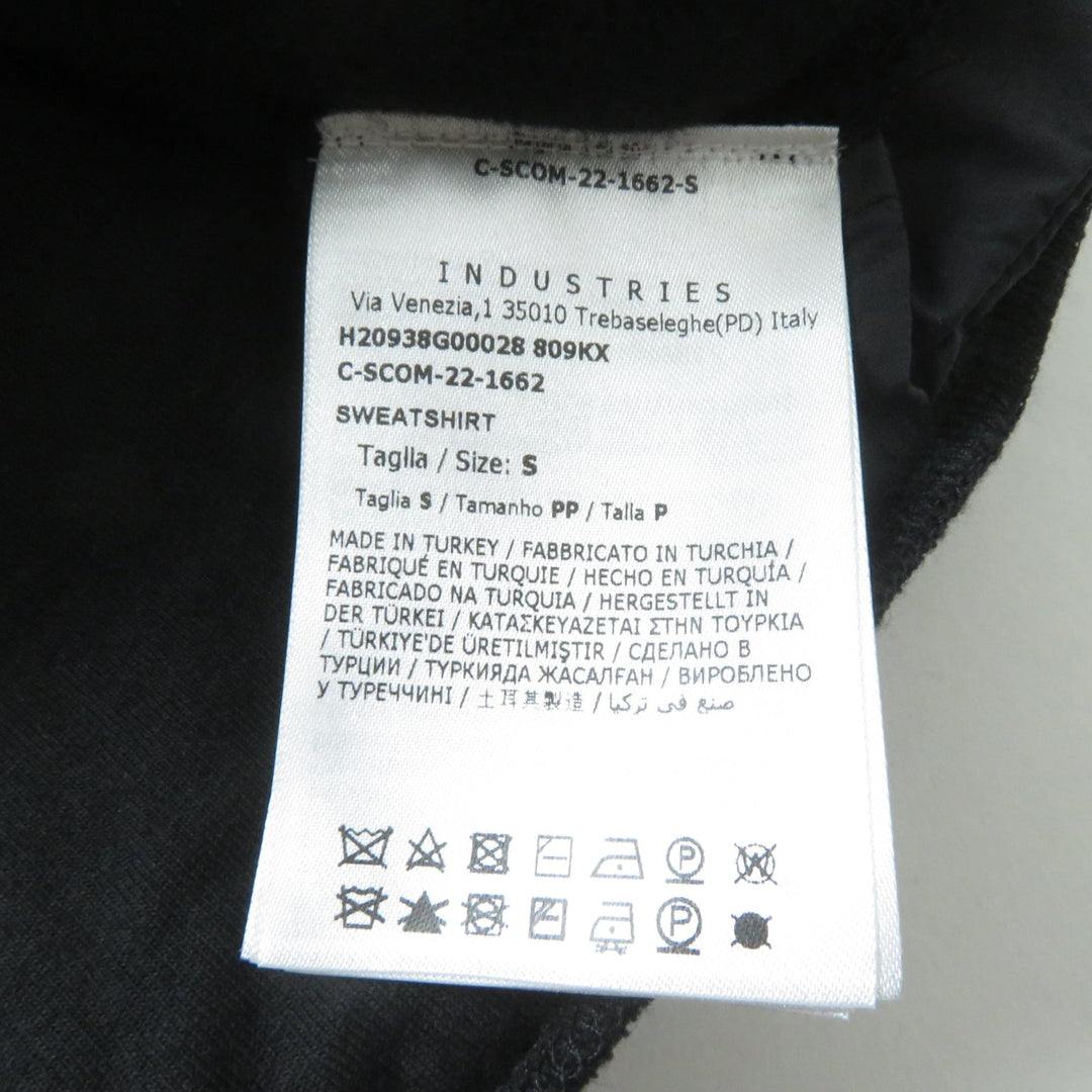 MONCLER pullover Main: 100% cotton, back body: 100% nylon, rib part: 100% cotton, back body lining: 100% cotton, other fabric: 100% nylon, embroidery part: 100% rayon black SWEAT SHIRT Women S Used Authentic