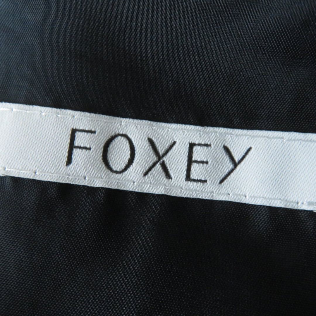 FOXEY one piece 39335 Outer: 80% wool, Outer: 20% polyester, Lining: 100% cupra, Part: 100% cotton Midnight blue Women 38 Used Authentic