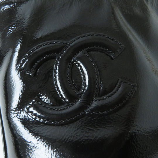 CHANEL Ankle boots 21A G37981 Shine Calfskin Calfskin black Women 37 1/2 C Used Authentic