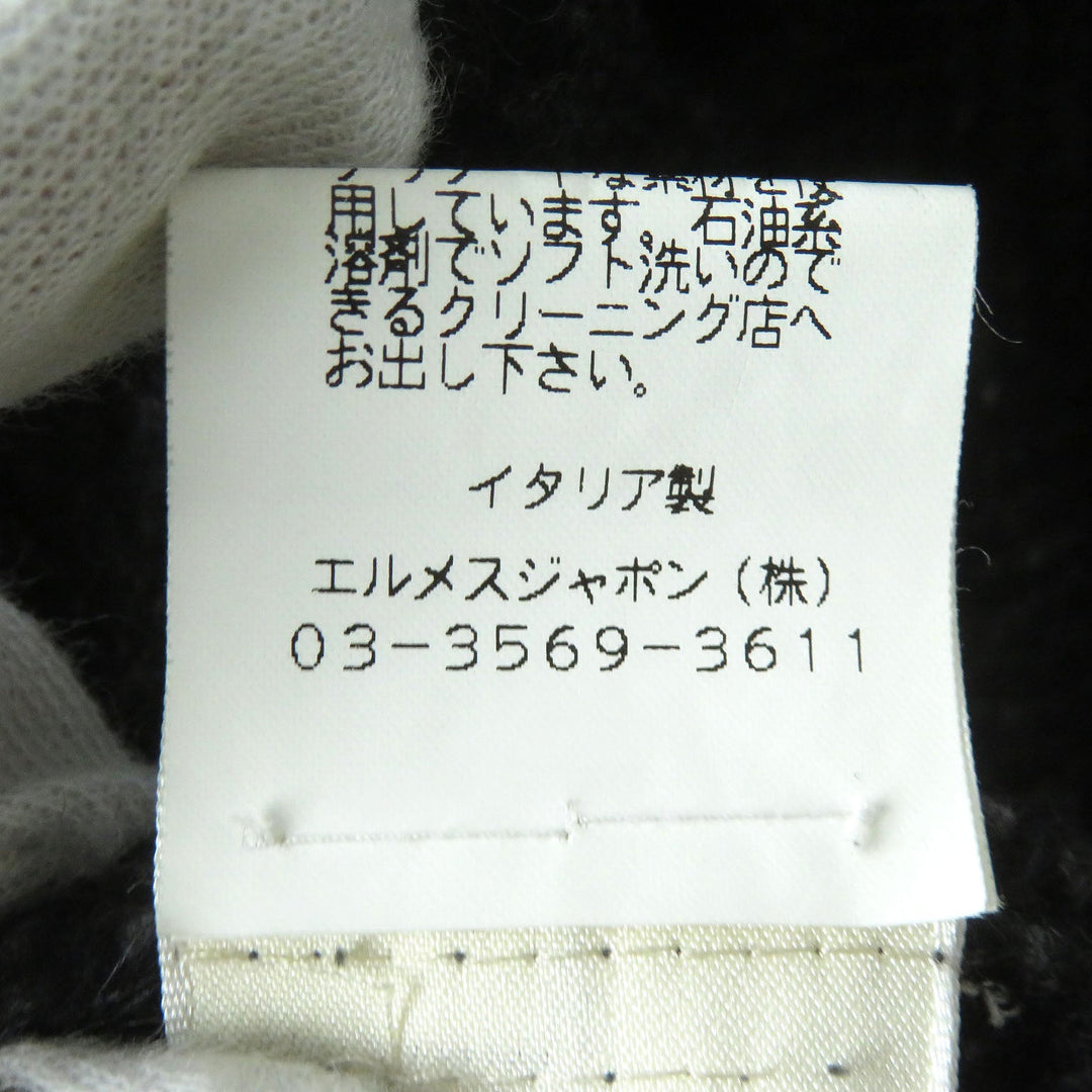 HERMES coat Outer: 100% cashmere, Lining: 100% silk Dark gray Women 36 Used Authentic