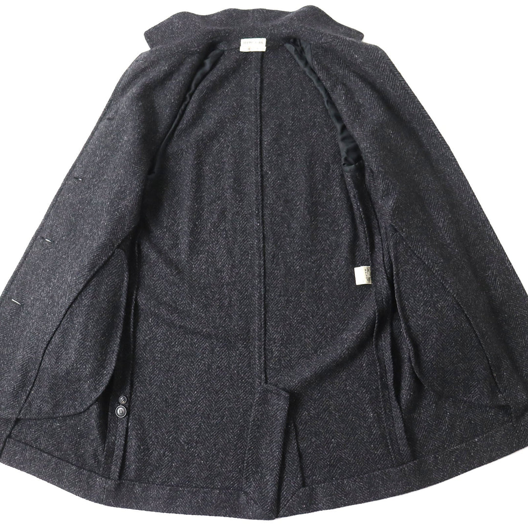 HERMES coat Outer: 100% cashmere, Lining: 100% silk Dark gray Women 36 Used Authentic