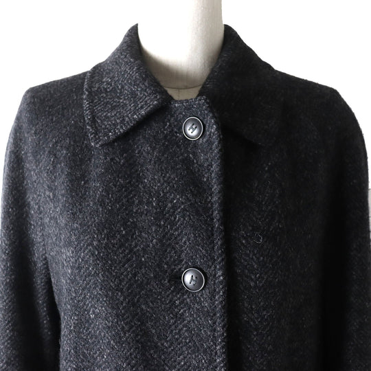 HERMES coat Outer: 100% cashmere, Lining: 100% silk Dark gray Women 36 Used Authentic