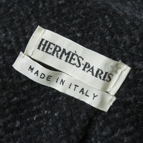 HERMES coat Outer: 100% cashmere, Lining: 100% silk Dark gray Women 36 Used Authentic