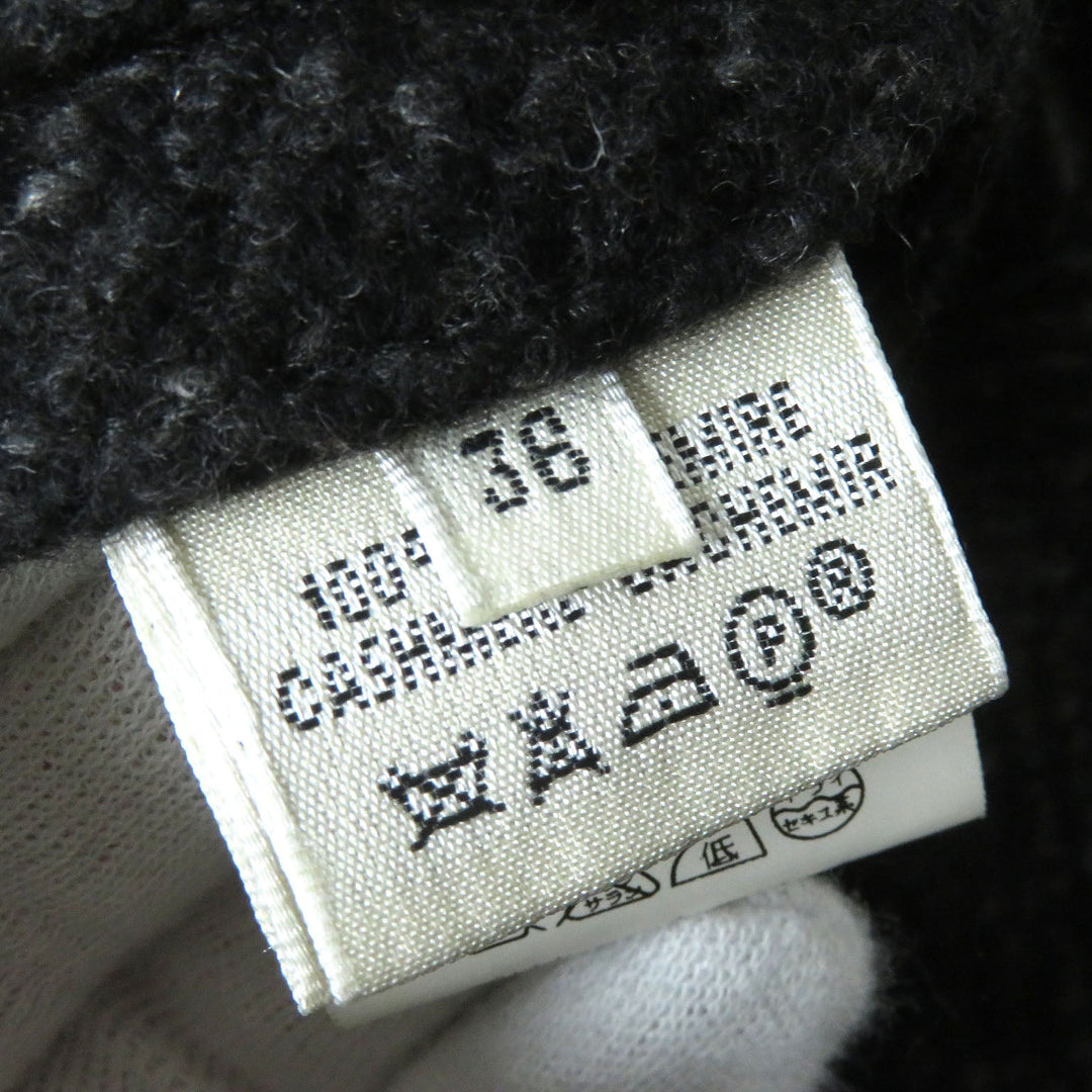HERMES coat Outer: 100% cashmere, Lining: 100% silk Dark gray Women 36 Used Authentic