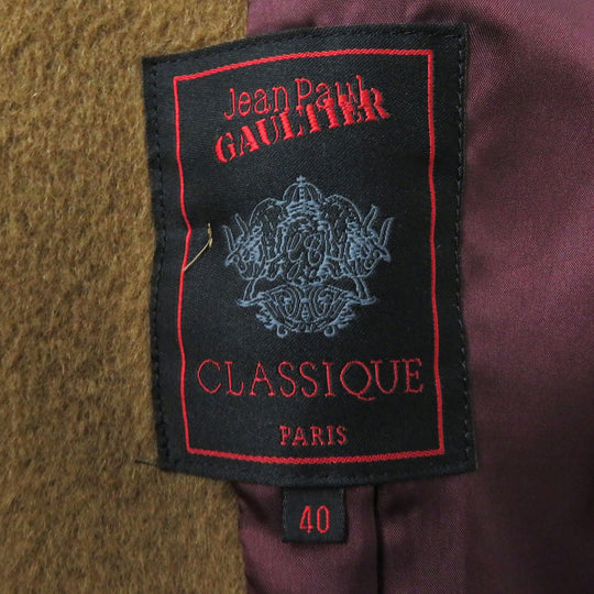 JEAN-PAUL GAULTIER coat Outer: 100% wool, lining: polyester Camel type CLASSIQUE Women 40 Used Authentic