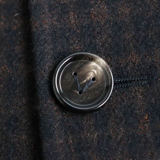 BOTTEGAVENETA Chester coat 653123 V0BL0 Outer: 98% wool, Outer: 2% elastane (polyurethane), Lining: 100% rayon Brown x black mens 44 Used Authentic