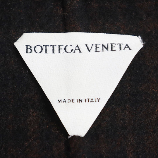 BOTTEGAVENETA Chester coat 653123 V0BL0 Outer: 98% wool, Outer: 2% elastane (polyurethane), Lining: 100% rayon Brown x black mens 44 Used Authentic