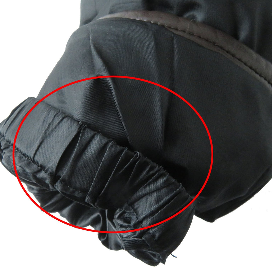 MACKINTOSH PHILOSOPHY Down jacket Outer: 100% polyester, Lining: 100% nylon, Filling: 80% down, Filling: 20% feather, Piping: Synthetic leather Leather: Cowhide Hood fur: Raccoon dog Black type Women 38 Used Authentic