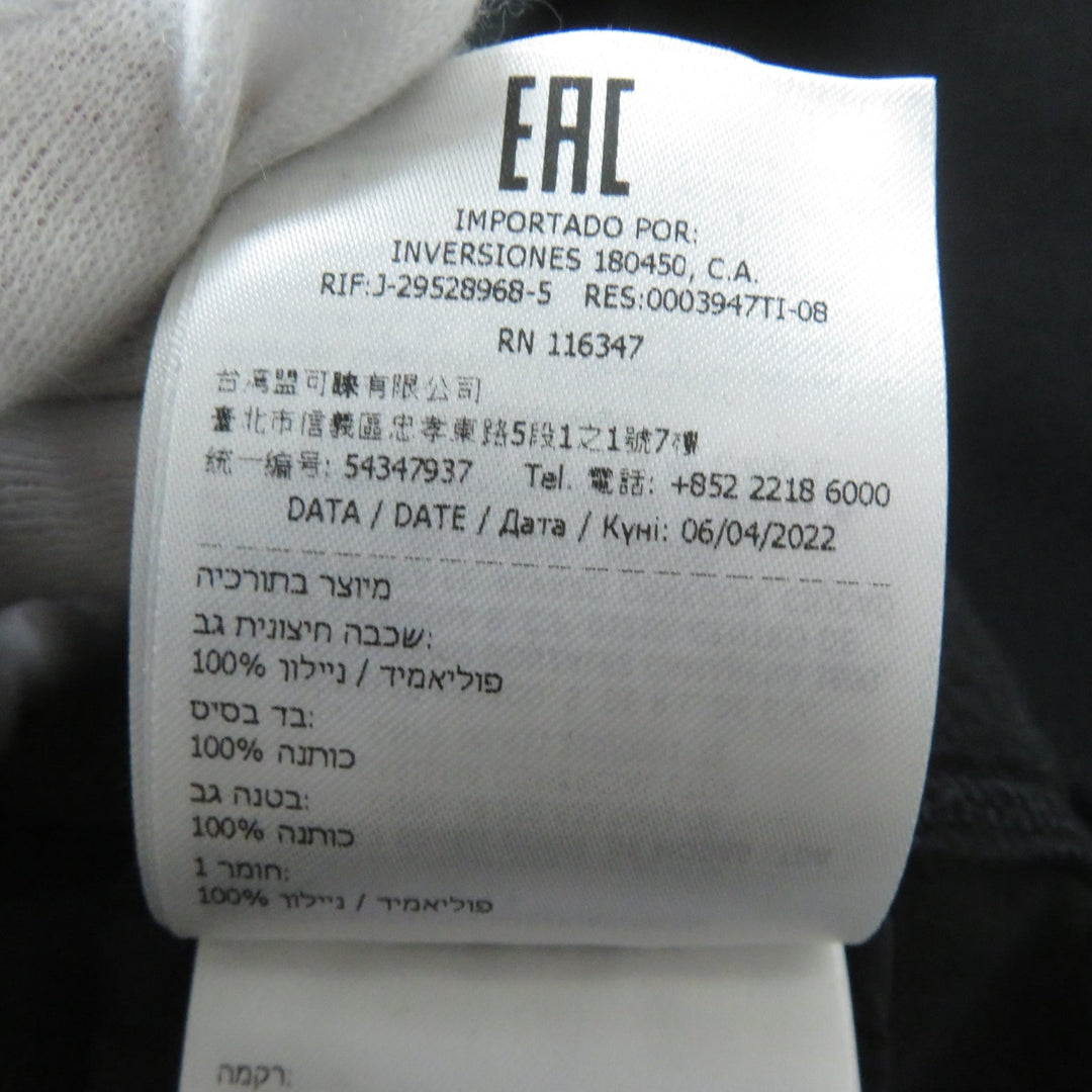 MONCLER pullover Main: 100% cotton, back body: 100% nylon, rib part: 100% cotton, back body lining: 100% cotton, other fabric: 100% nylon, embroidery part: 100% rayon black SWEAT SHIRT Women M Used Authentic