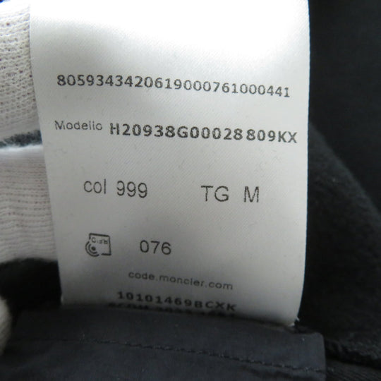 MONCLER pullover Main: 100% cotton, back body: 100% nylon, rib part: 100% cotton, back body lining: 100% cotton, other fabric: 100% nylon, embroidery part: 100% rayon black SWEAT SHIRT Women M Used Authentic