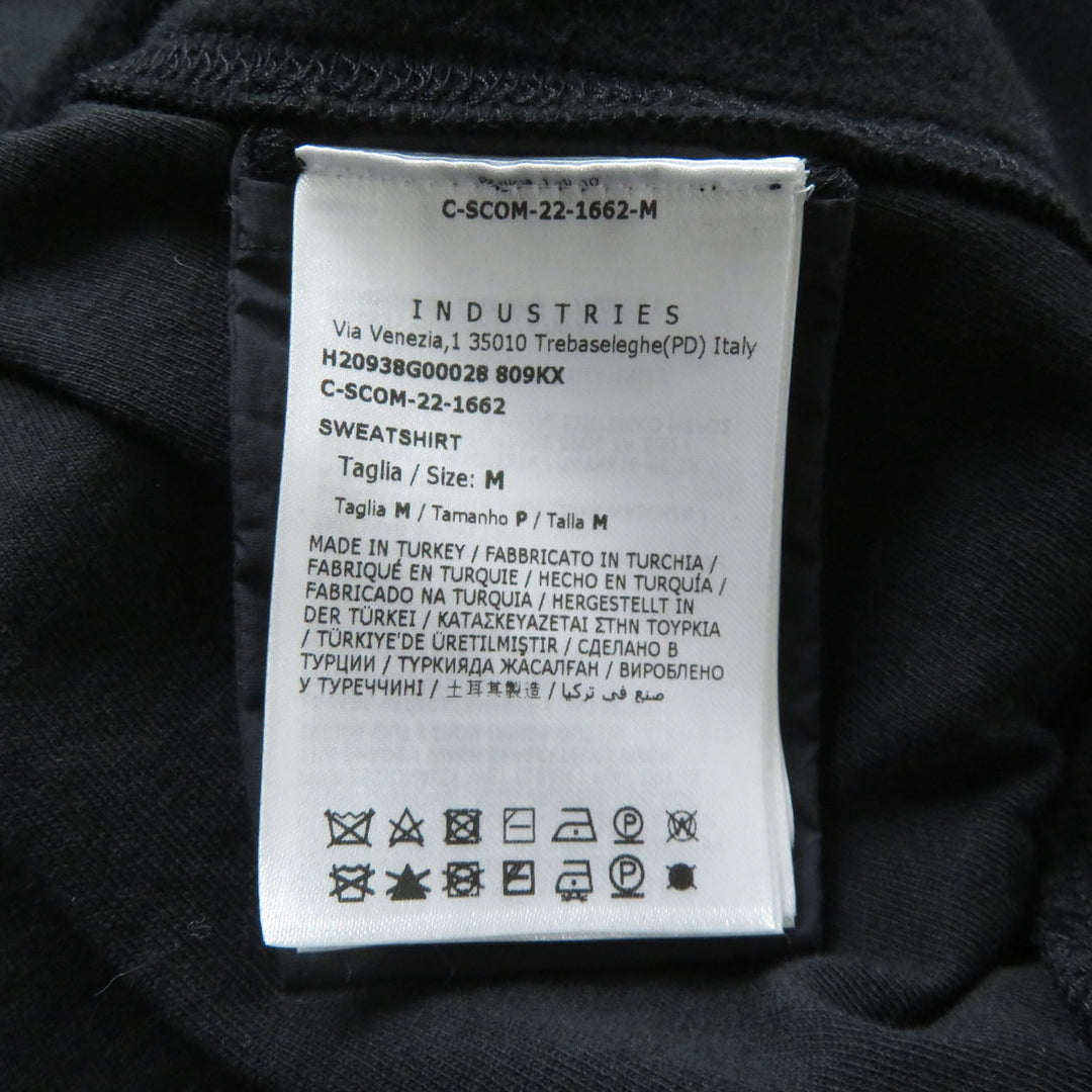 MONCLER pullover Main: 100% cotton, back body: 100% nylon, rib part: 100% cotton, back body lining: 100% cotton, other fabric: 100% nylon, embroidery part: 100% rayon black SWEAT SHIRT Women M Used Authentic