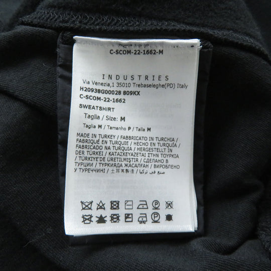 MONCLER pullover Main: 100% cotton, back body: 100% nylon, rib part: 100% cotton, back body lining: 100% cotton, other fabric: 100% nylon, embroidery part: 100% rayon black SWEAT SHIRT Women M Used Authentic