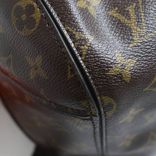 LOUIS VUITTON Backpack M40277 Monogram canvas x fleece/sheepskin Orange Monogram 2014 Celebrating Monogram Sac a do Bosphore mens Used Authentic