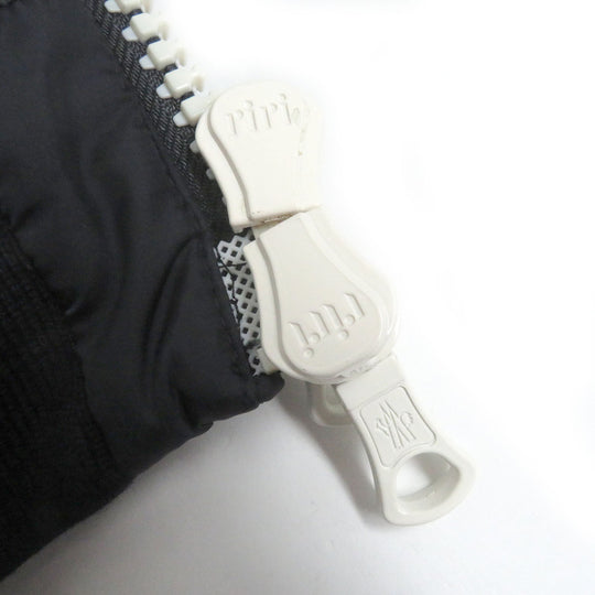 MONCLER Down vest Main: 100% nylon, Filling: 90% down, Filling: 10% feather, Other fabric: 100% wool, Fur part: sheep Navy AUBE GILET mens 2 Used Authentic