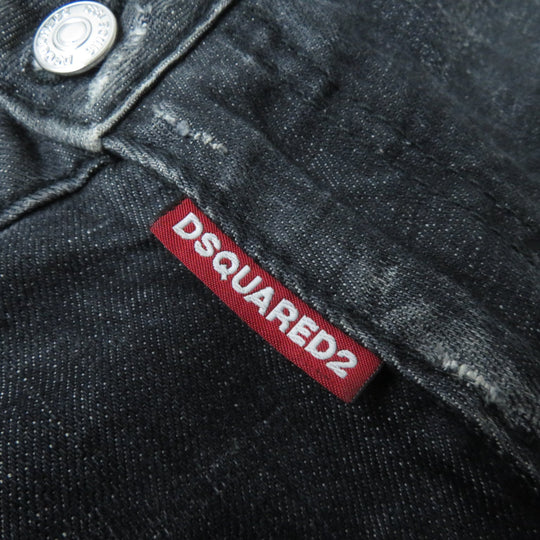 DSQUARED2 Denim pants S75LB0264 Outer: 98% cotton, Outer: 2% elastane (polyurethane), Pocket lining: 65% polyester, 35% cotton black Women 38 Used Authentic