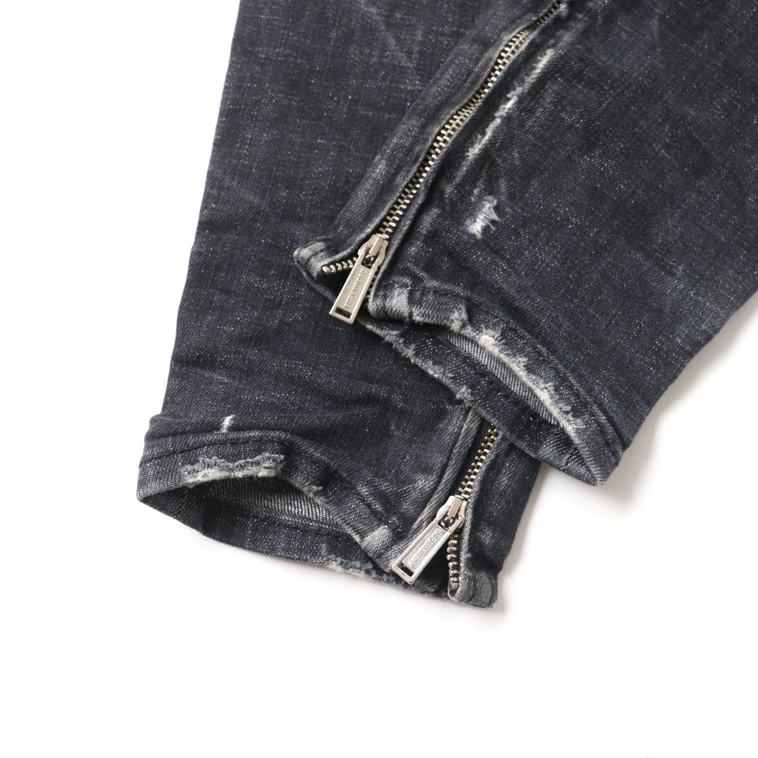 DSQUARED2 Denim pants S75LB0264 Outer: 98% cotton, Outer: 2% elastane (polyurethane), Pocket lining: 65% polyester, 35% cotton black Women 38 Used Authentic